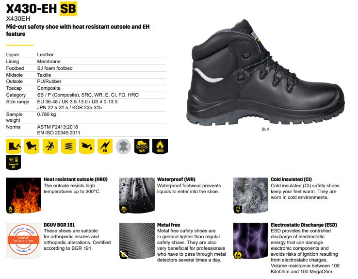 Giày Bảo Hộ Safety Jogger X430-EH